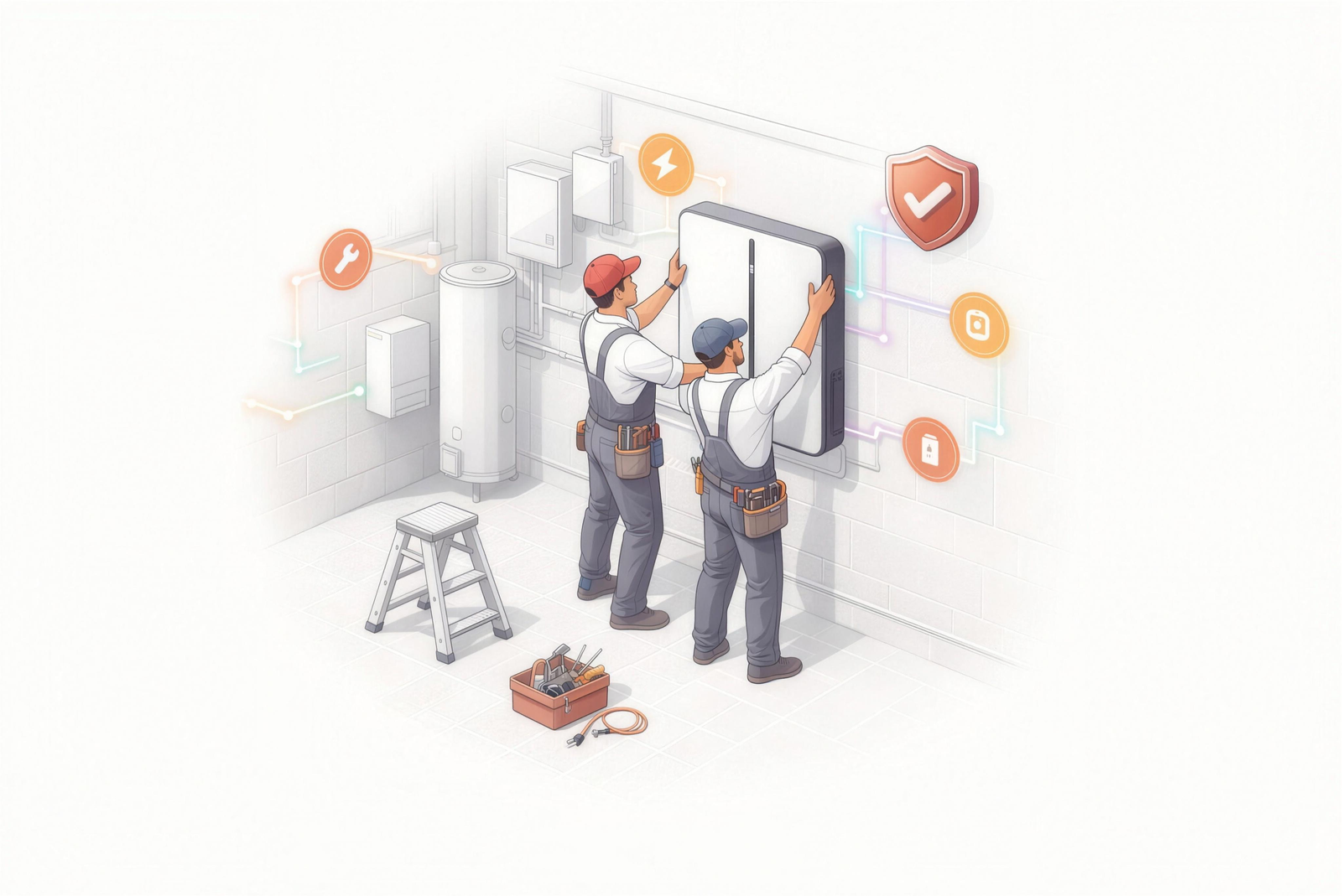 Gecertificeerde installatie van thuisbatterij en Smart-E-Grid door het eigen team van Energievolledig